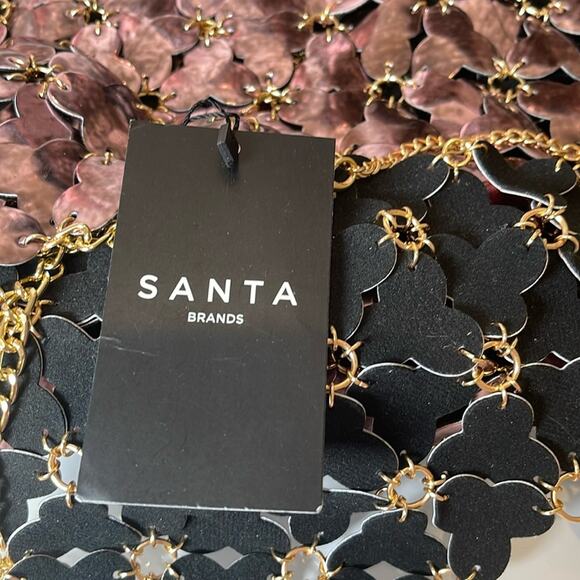 Santa Brands Flower Obsession Chainmail Purple Top and Mini Skirt Set One Size - Picture 12 of 12